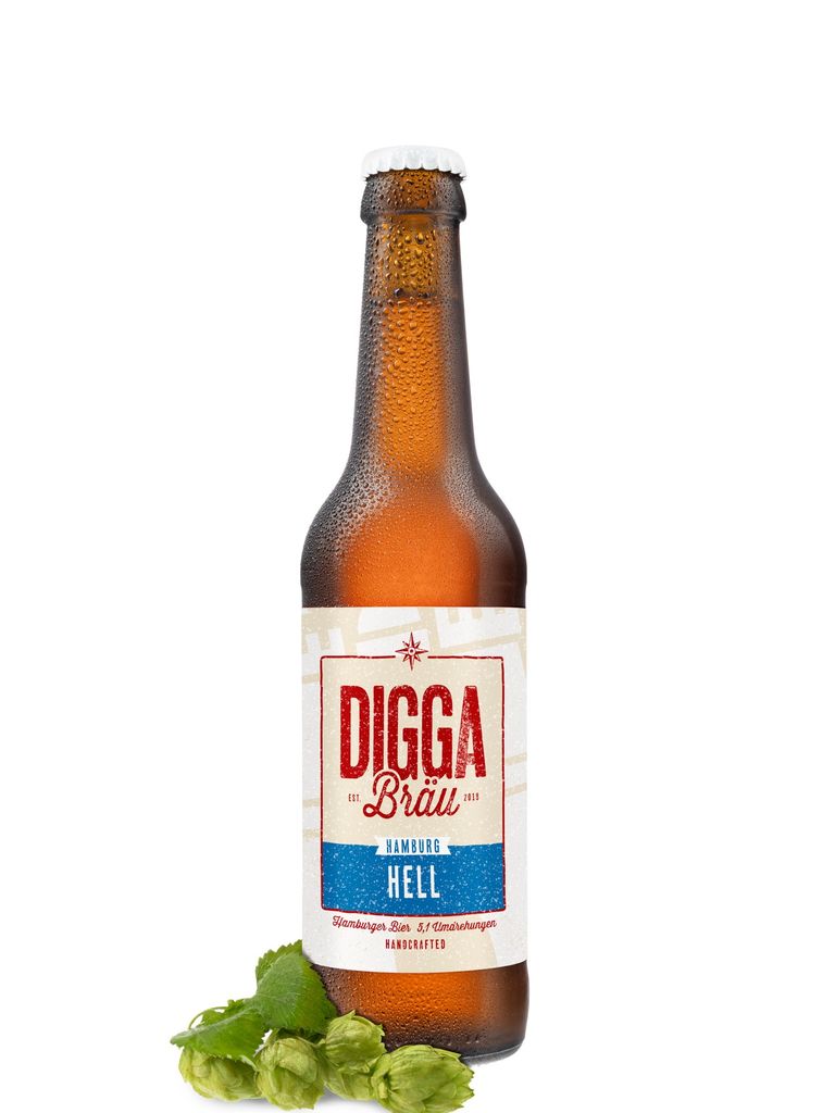 NEU - DiggaBräu Craftbier "Hamburg Hell"