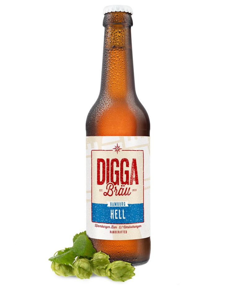 DiggaBräu Craft Bier - Das neue "Hamburg Hell" handgebraut & "born in HH" 